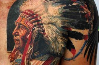 Татуировка индеец: мужская, для девушек