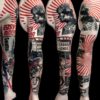 Татуировки в стиле треш полька