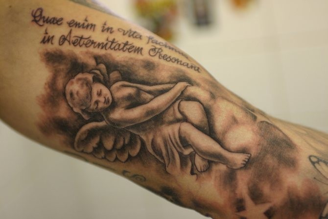 Татуировка Купидона: значение, фото, для мужчин и женщин