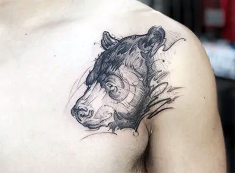 Татуировка медведя: значение, фото, для мужчин и женщин