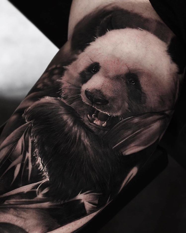 Татуировка панда: значение, фото, для мужчин и женщин