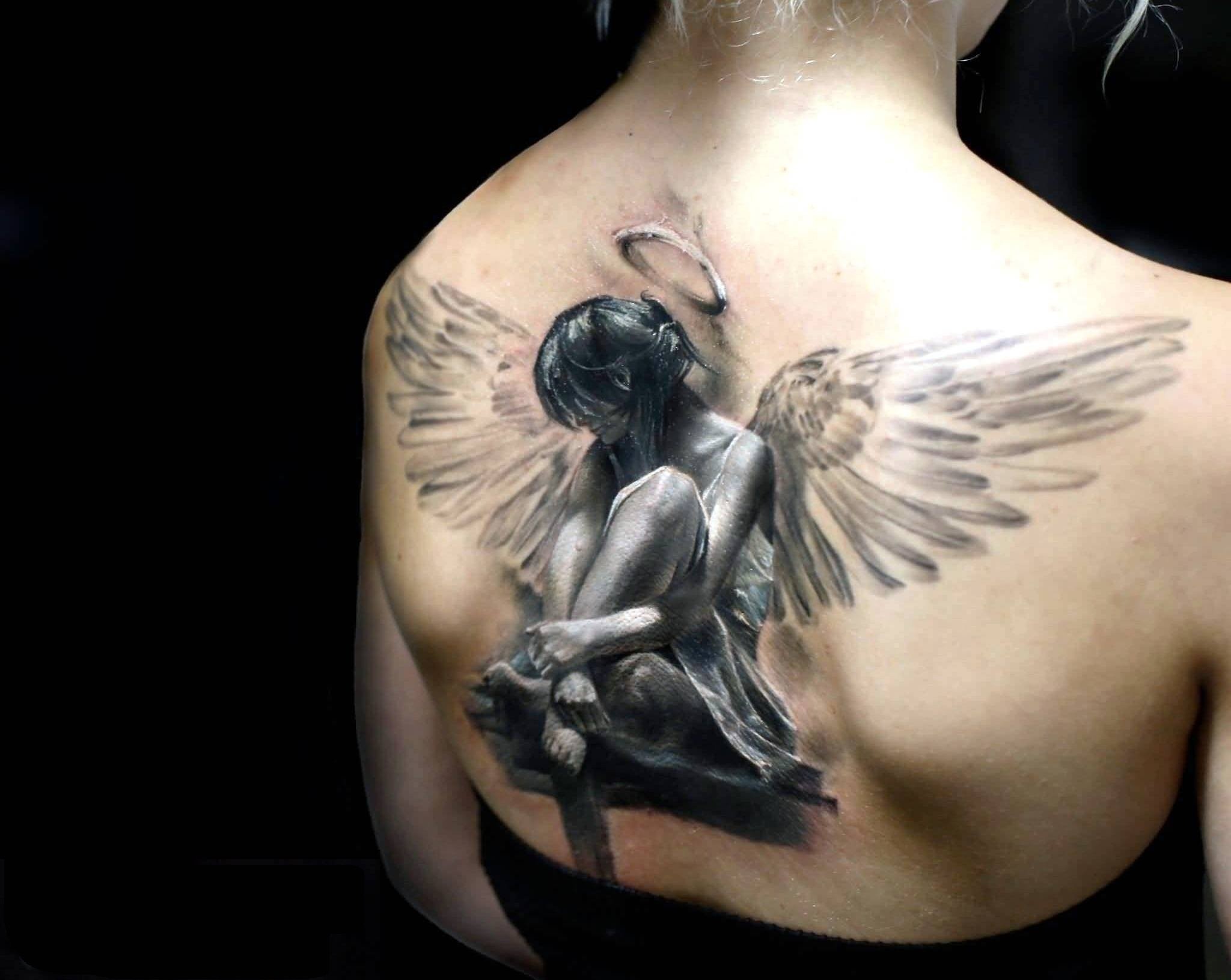 Значение татуировки Ангела Хранителя и Падшего Ангела