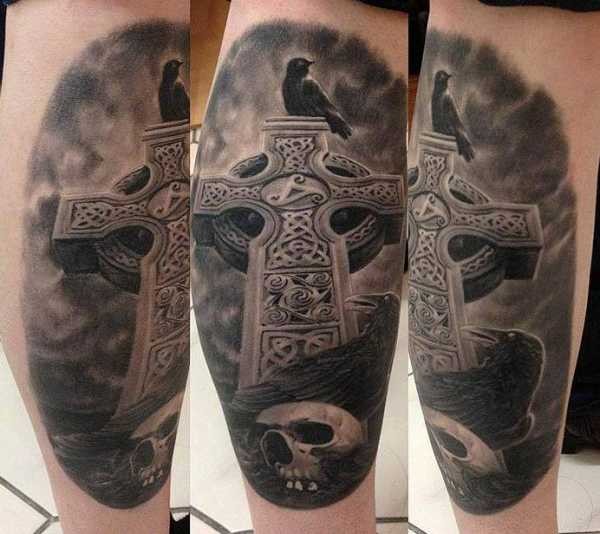 Татуировка кельтский крест: значение, фото, стили