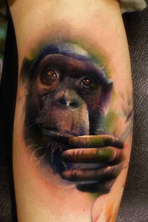 Татуировка обезьяны: фото, значение, для женщин и мужчин