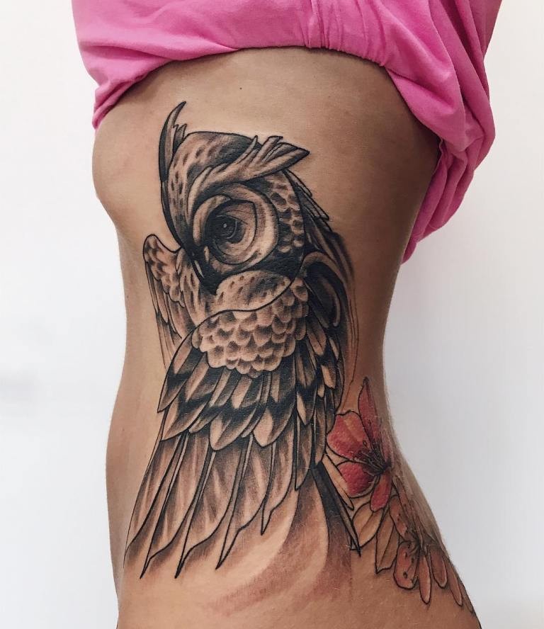 Татуировка сова: фото, значение, для мужчин и девушек