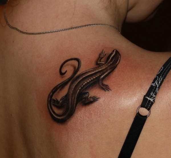 Татуировка ящерица: фото, что значит, для мужчин и девушек