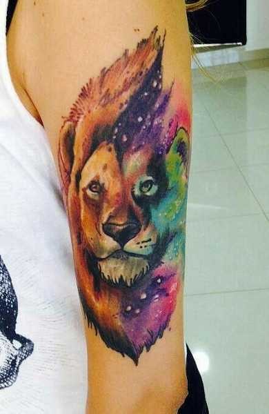Татуировка льва: значение, фото, стили
