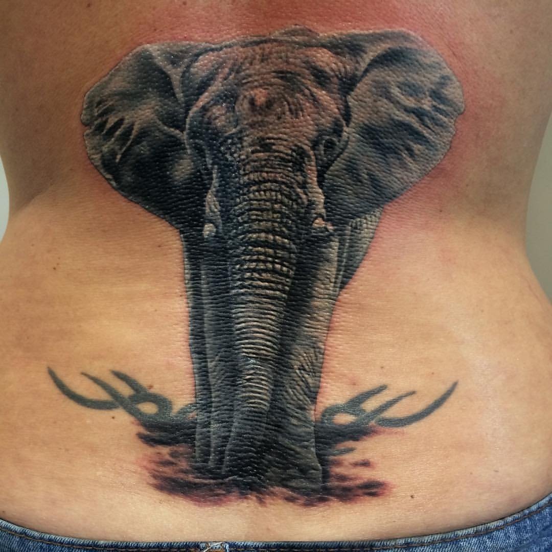 Татуировка слон: фото, значение, для мужчин и девушек