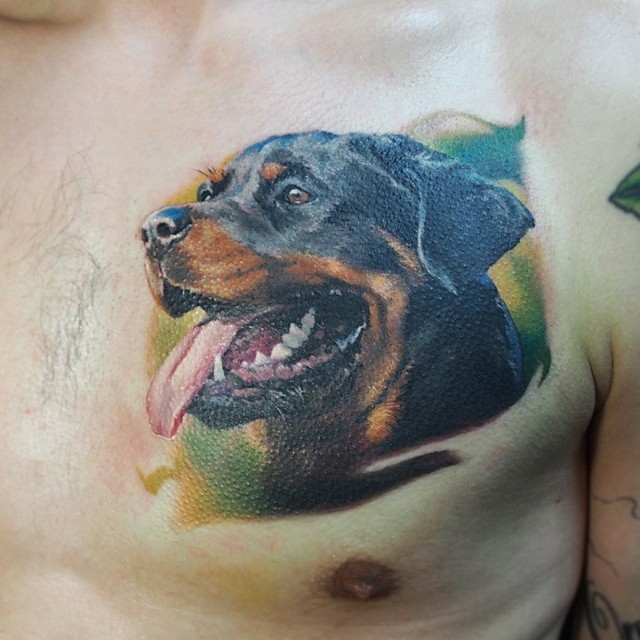 Татуировка собака: фото, значение, для мужчин и девушек