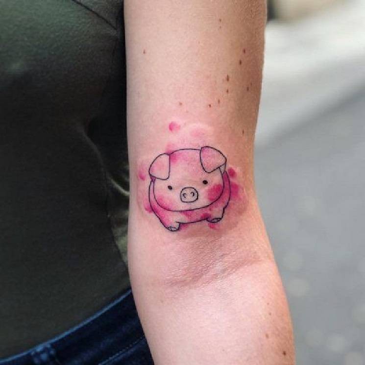 Татуировка свинья: фото, значение, для мужчин и девушек