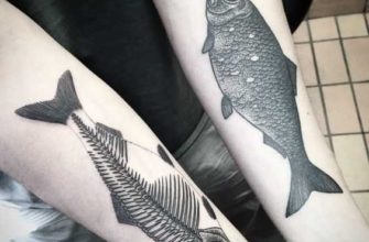 Татуировка скелет рыбы: что означает