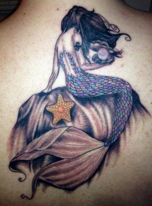 Татуировка русалка: фото, значение, для мужчин и девушек