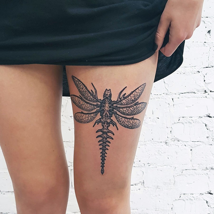 Татуировка стрекоза: фото, значение, для мужчин и девушек