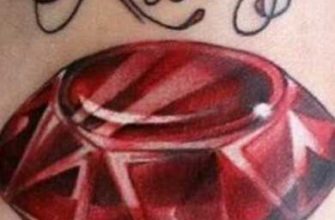 Татуировка с изображением рубина
