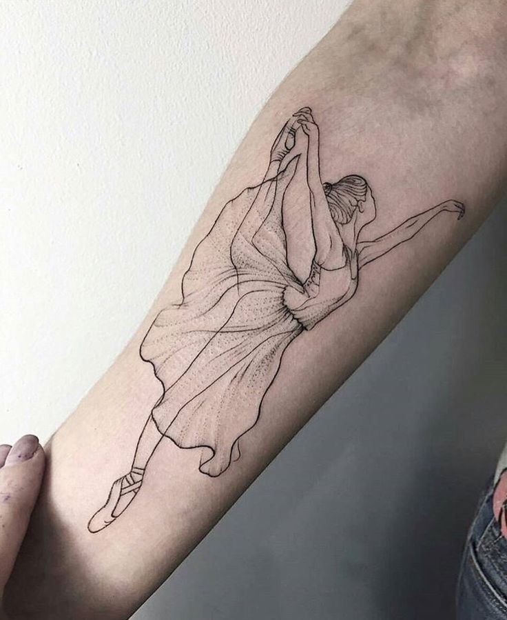 Значение татуировки балерина у девушек и парней